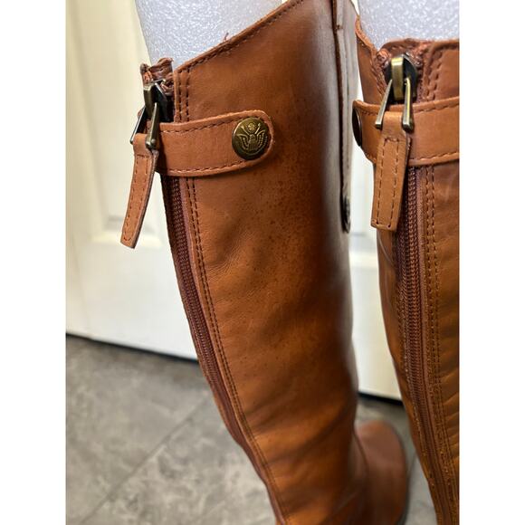 Sam Edelman Penny Tall boots athletic fit equestrian leather brown riding 10m - Picture 6 of 14